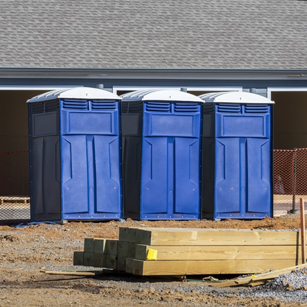 how do you ensure the portable toilets are secure and safe from vandalism during an event in Shafer MN